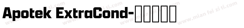 Apotek ExtraCond字体转换